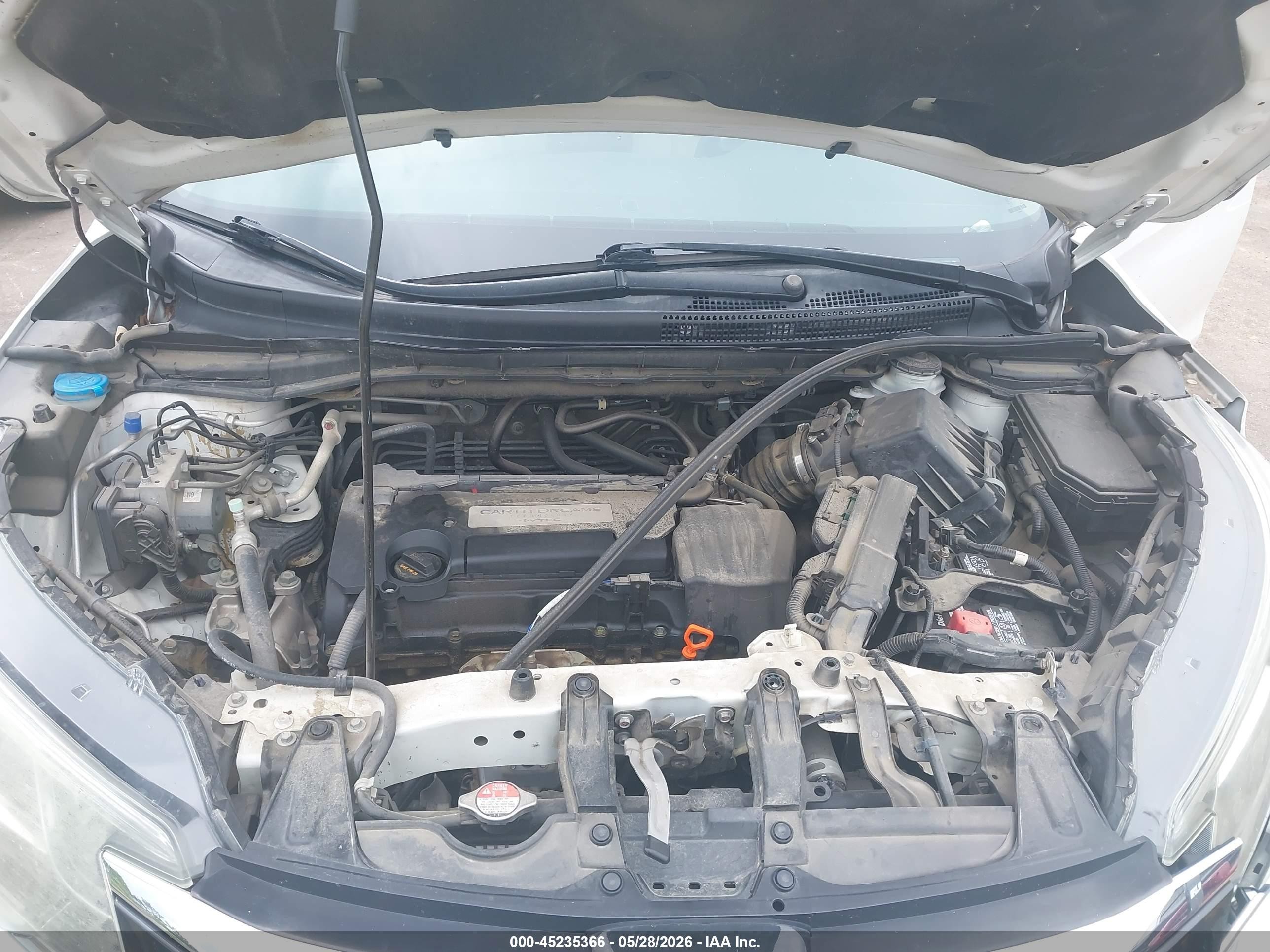 2015 Honda Cr-v Lx White vin: 5J6RM4H35FL072413