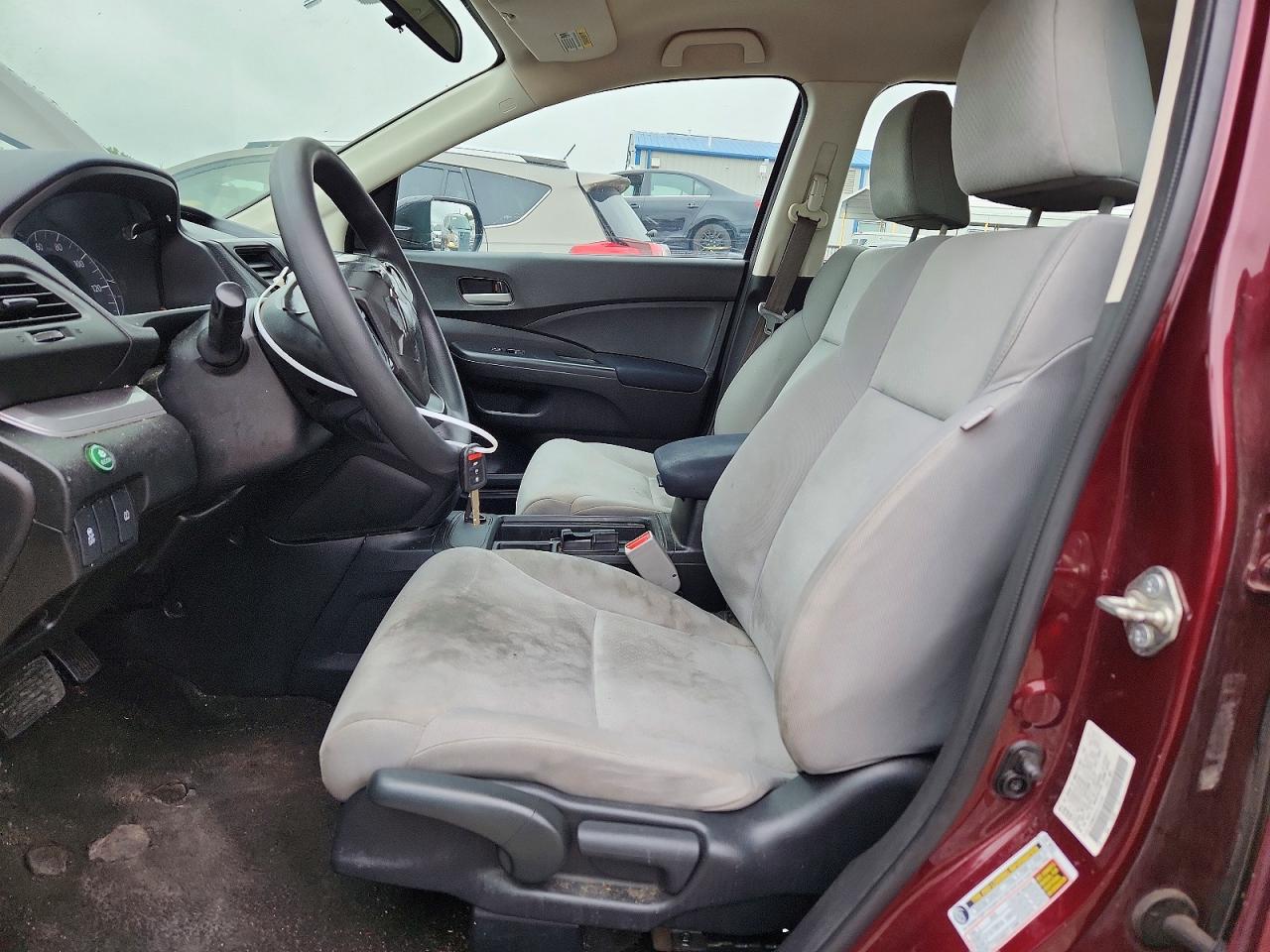 2015 Honda Cr-v Lx Burgundy vin: 5J6RM4H35FL107189