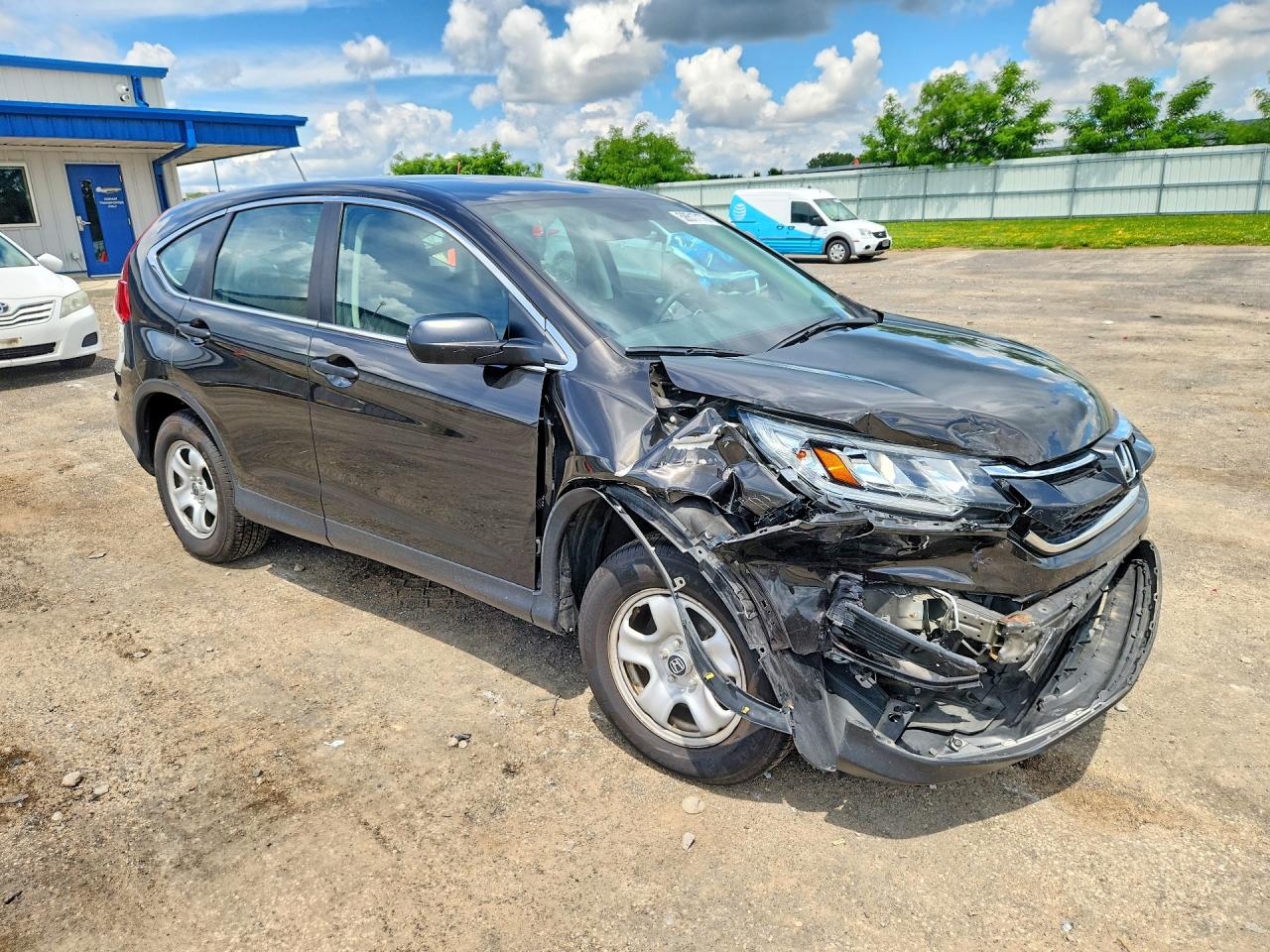 2015 Honda Cr-v Lx Charcoal vin: 5J6RM4H35FL126485