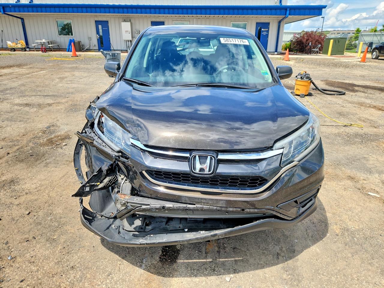 2015 Honda Cr-v Lx Charcoal vin: 5J6RM4H35FL126485