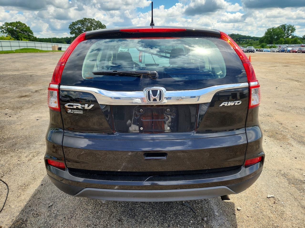 2015 Honda Cr-v Lx Charcoal vin: 5J6RM4H35FL126485
