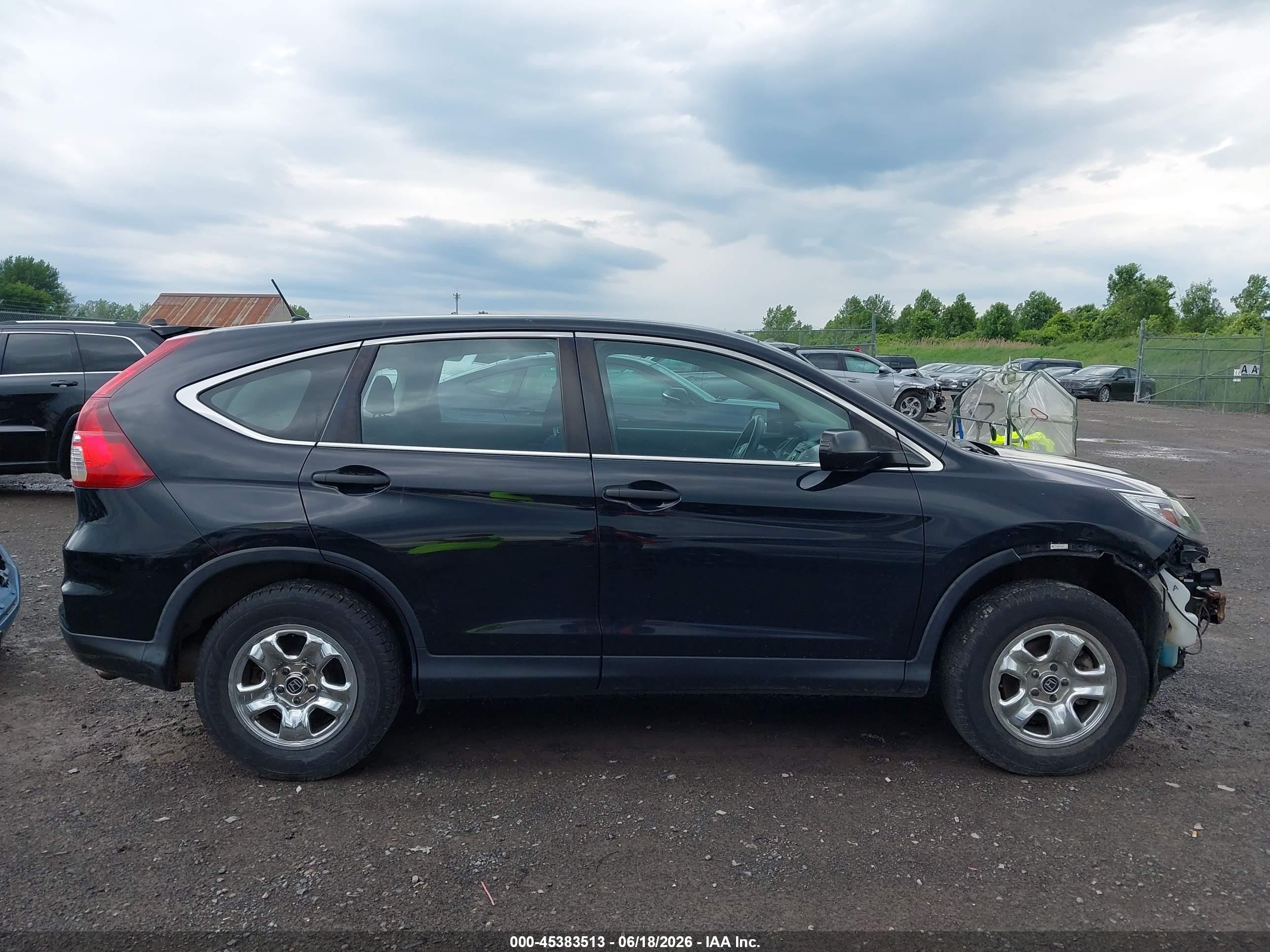 2015 Honda Cr-v Lx Black vin: 5J6RM4H35FL132545