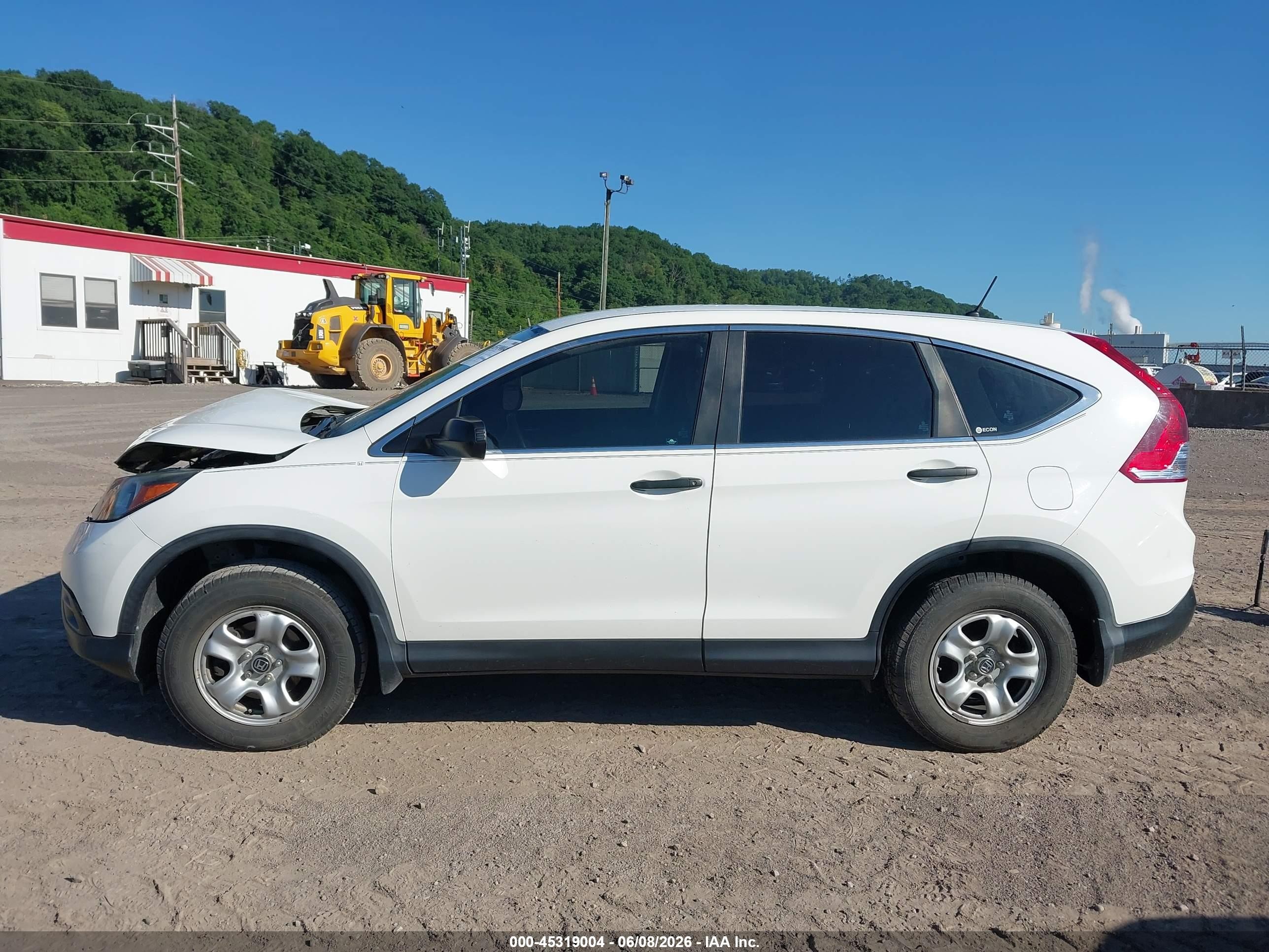 2012 Honda Cr-v Lx White vin: 5J6RM4H36CL022485