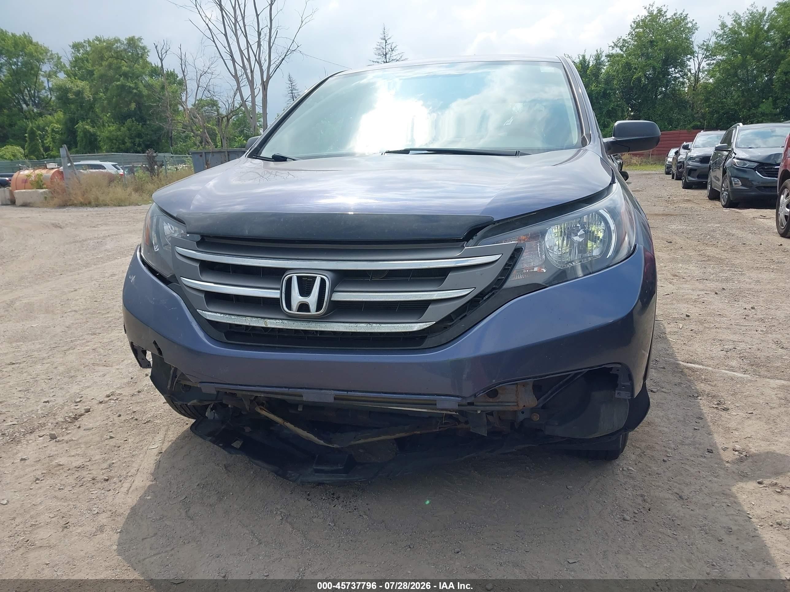 2012 Honda Cr-v Lx Purple vin: 5J6RM4H36CL046849
