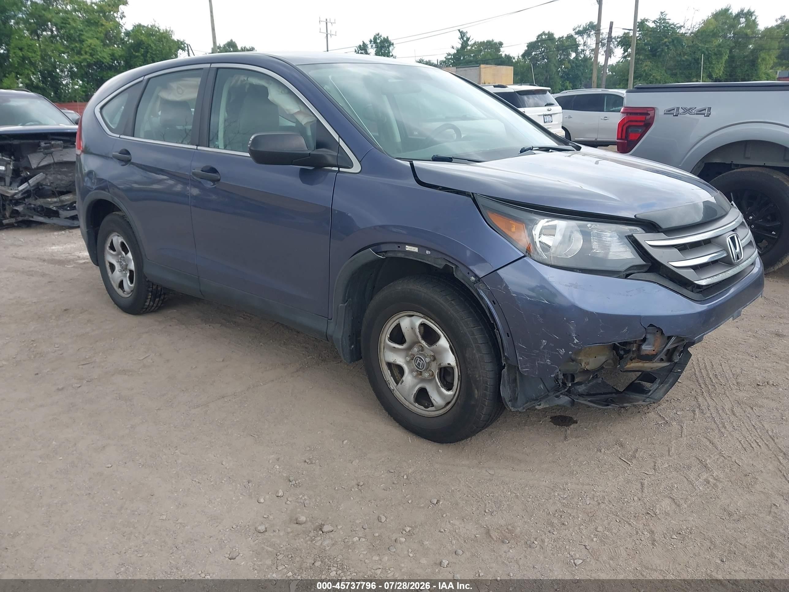 2012 Honda Cr-v Lx Purple vin: 5J6RM4H36CL046849