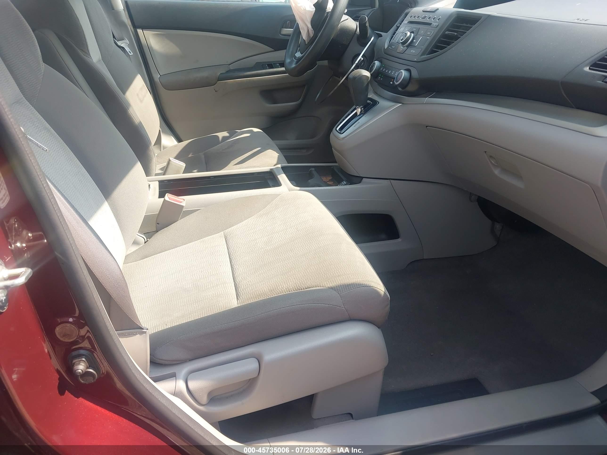 2012 Honda Cr-v Lx Темно-бордовый vin: 5J6RM4H36CL063036