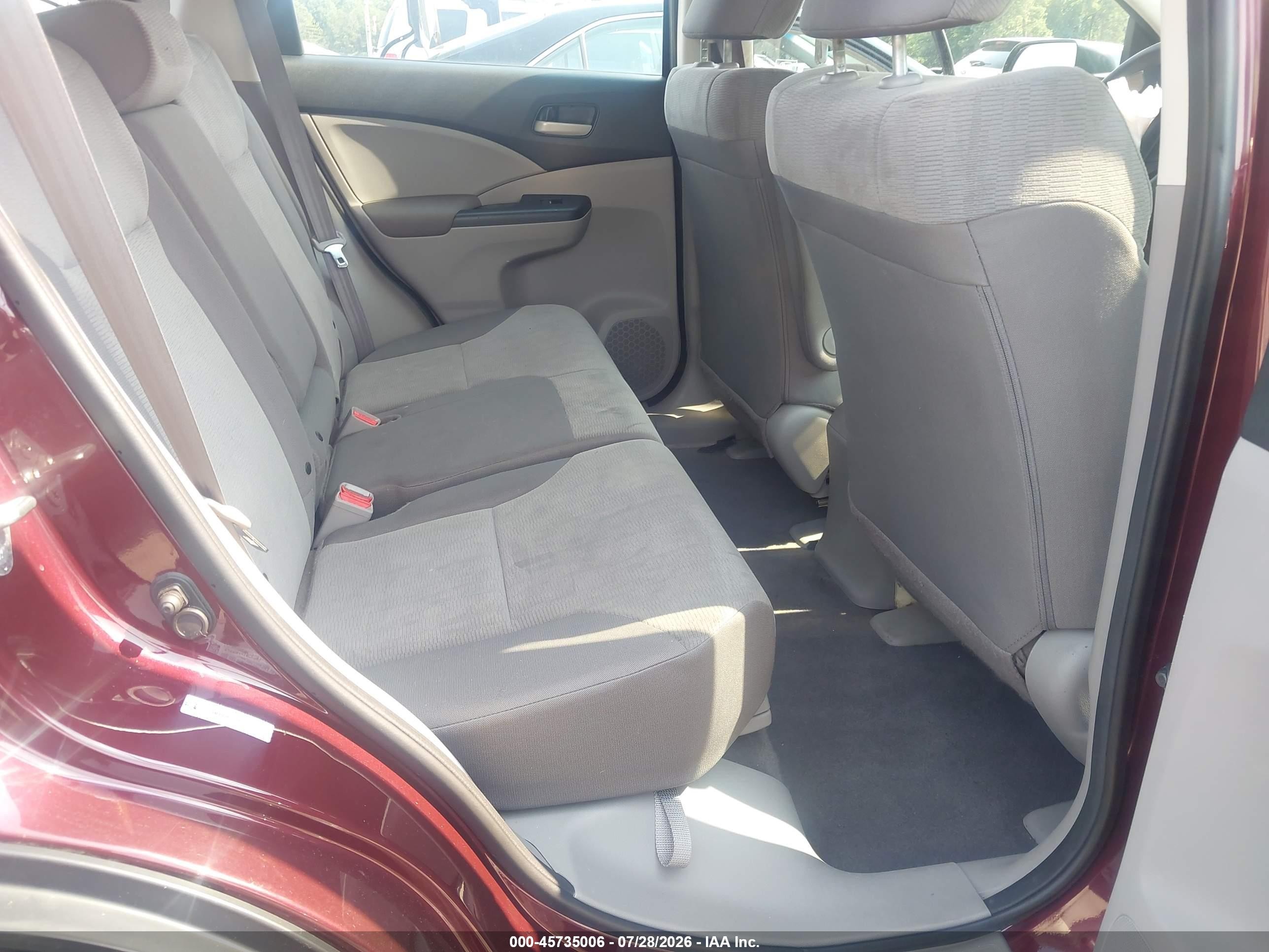 2012 Honda Cr-v Lx Темно-бордовый vin: 5J6RM4H36CL063036