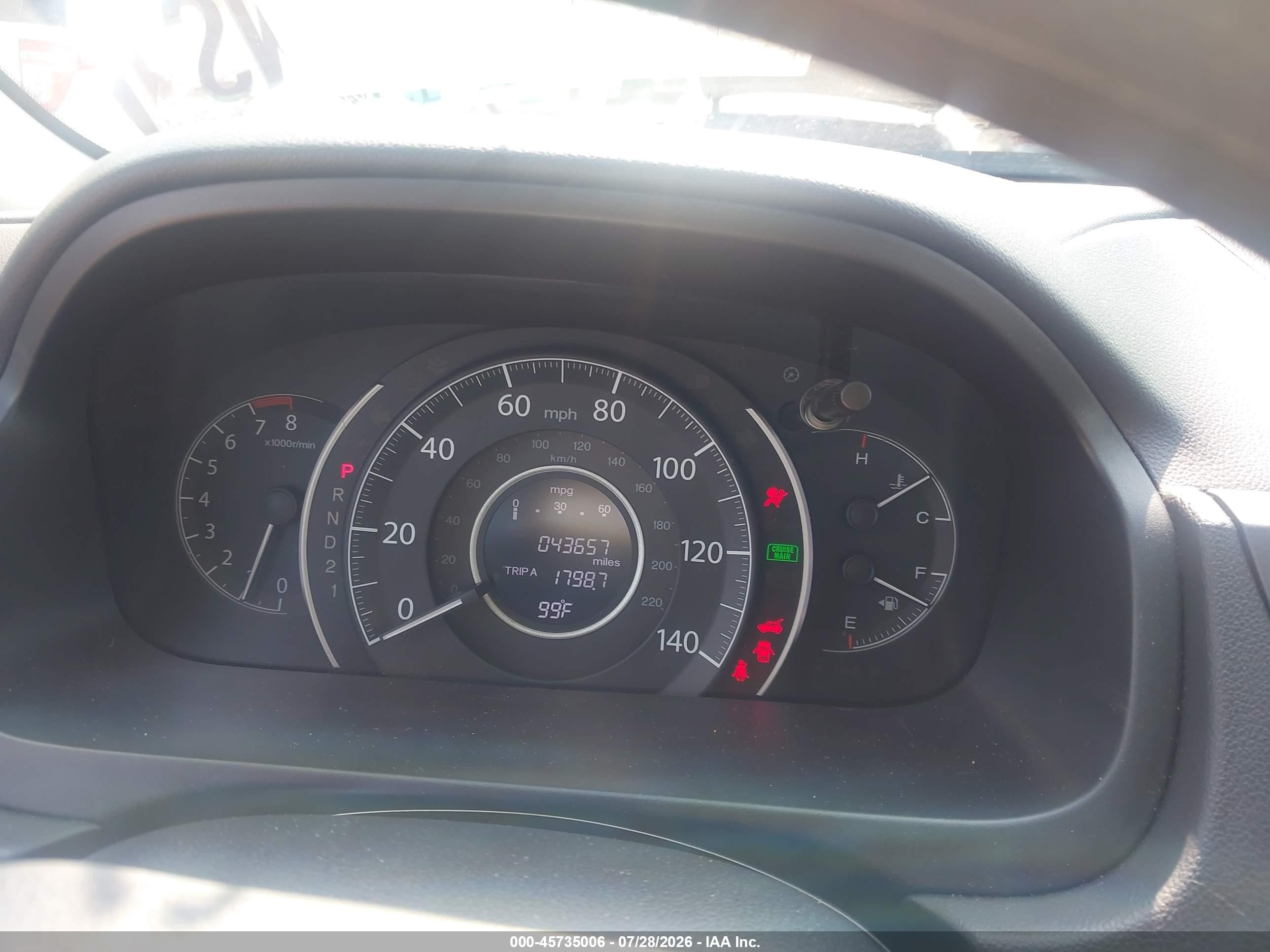 2012 Honda Cr-v Lx Темно-бордовый vin: 5J6RM4H36CL063036