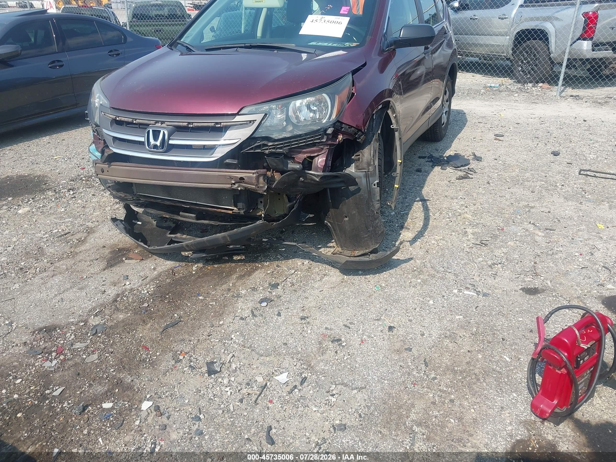 2012 Honda Cr-v Lx Темно-бордовый vin: 5J6RM4H36CL063036
