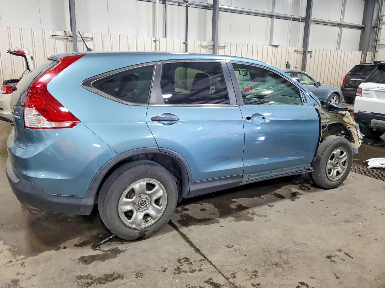 2013 Honda Cr-v Lx Blue vin: 5J6RM4H36DL031561