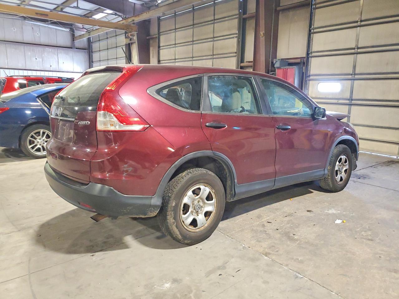 2014 Honda Cr-v Lx Maroon vin: 5J6RM4H36EL023557