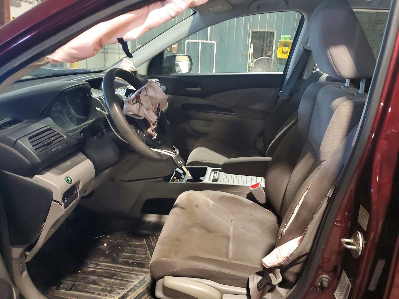 2014 Honda Cr-v Lx Maroon vin: 5J6RM4H36EL023557