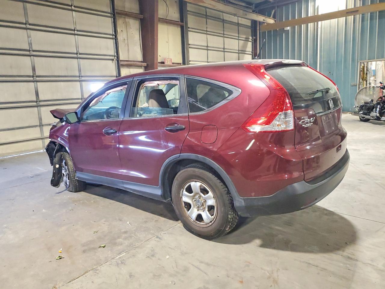 2014 Honda Cr-v Lx Maroon vin: 5J6RM4H36EL023557