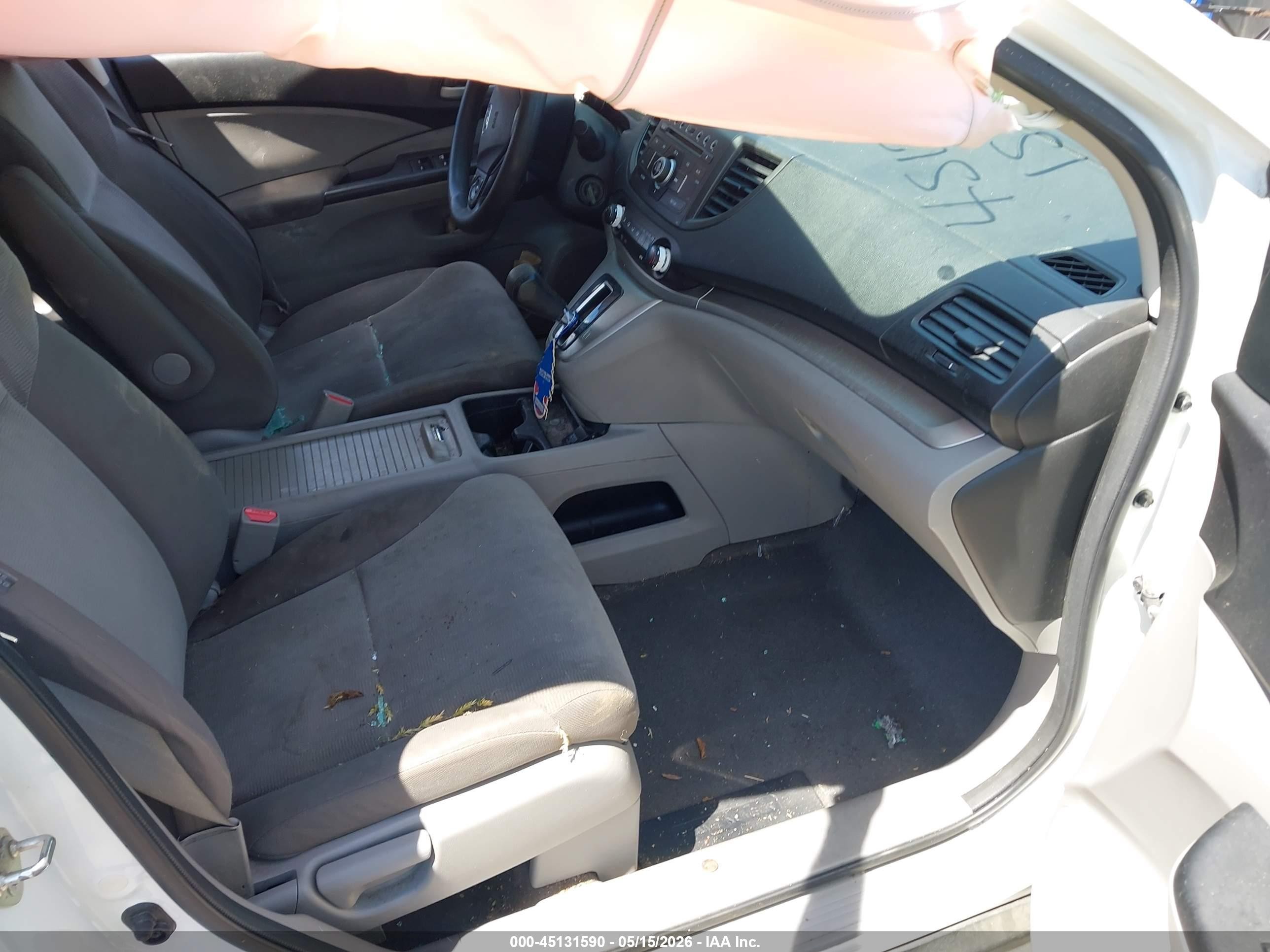 2014 Honda Cr-v Lx White vin: 5J6RM4H36EL061080