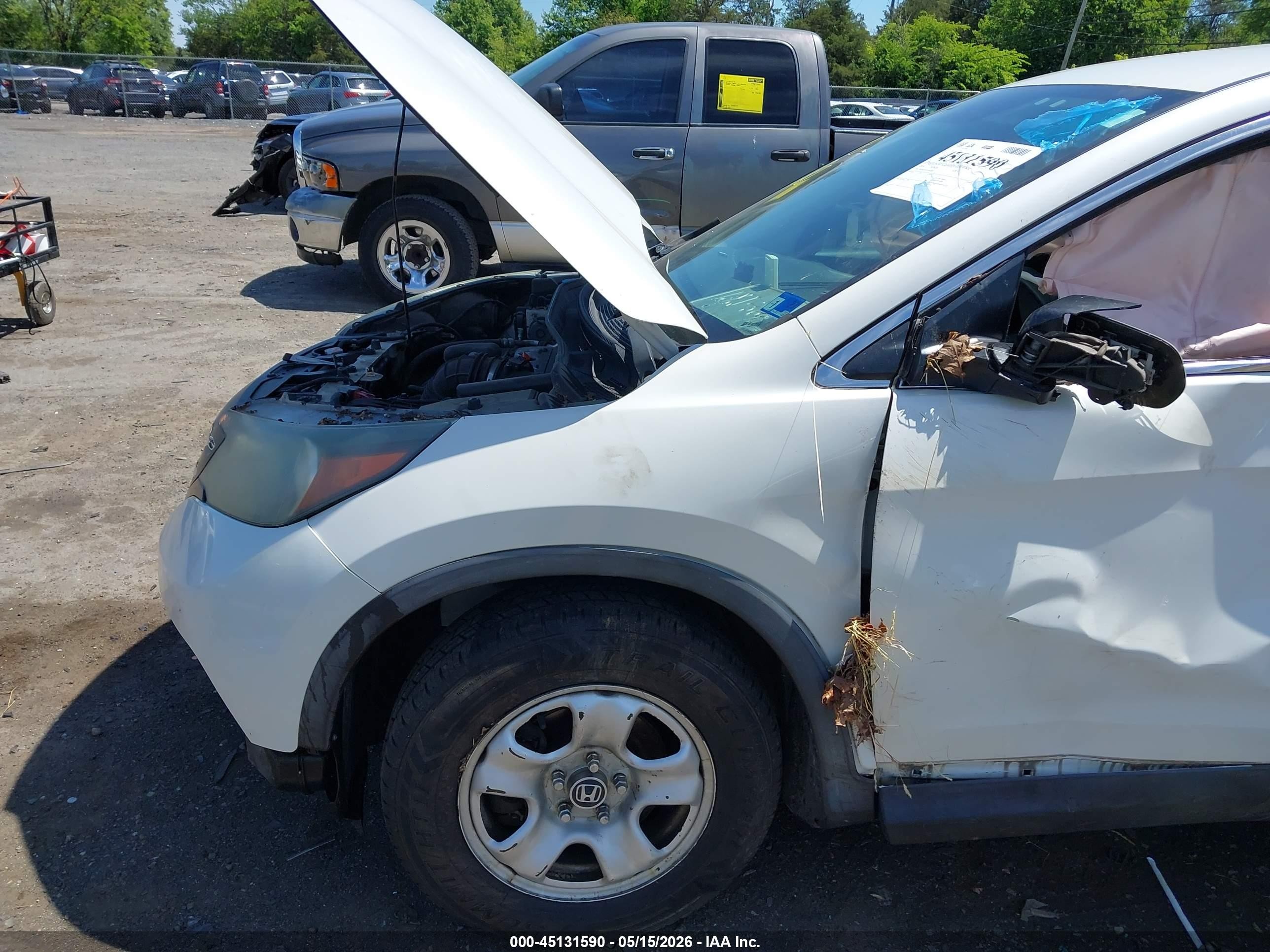2014 Honda Cr-v Lx White vin: 5J6RM4H36EL061080