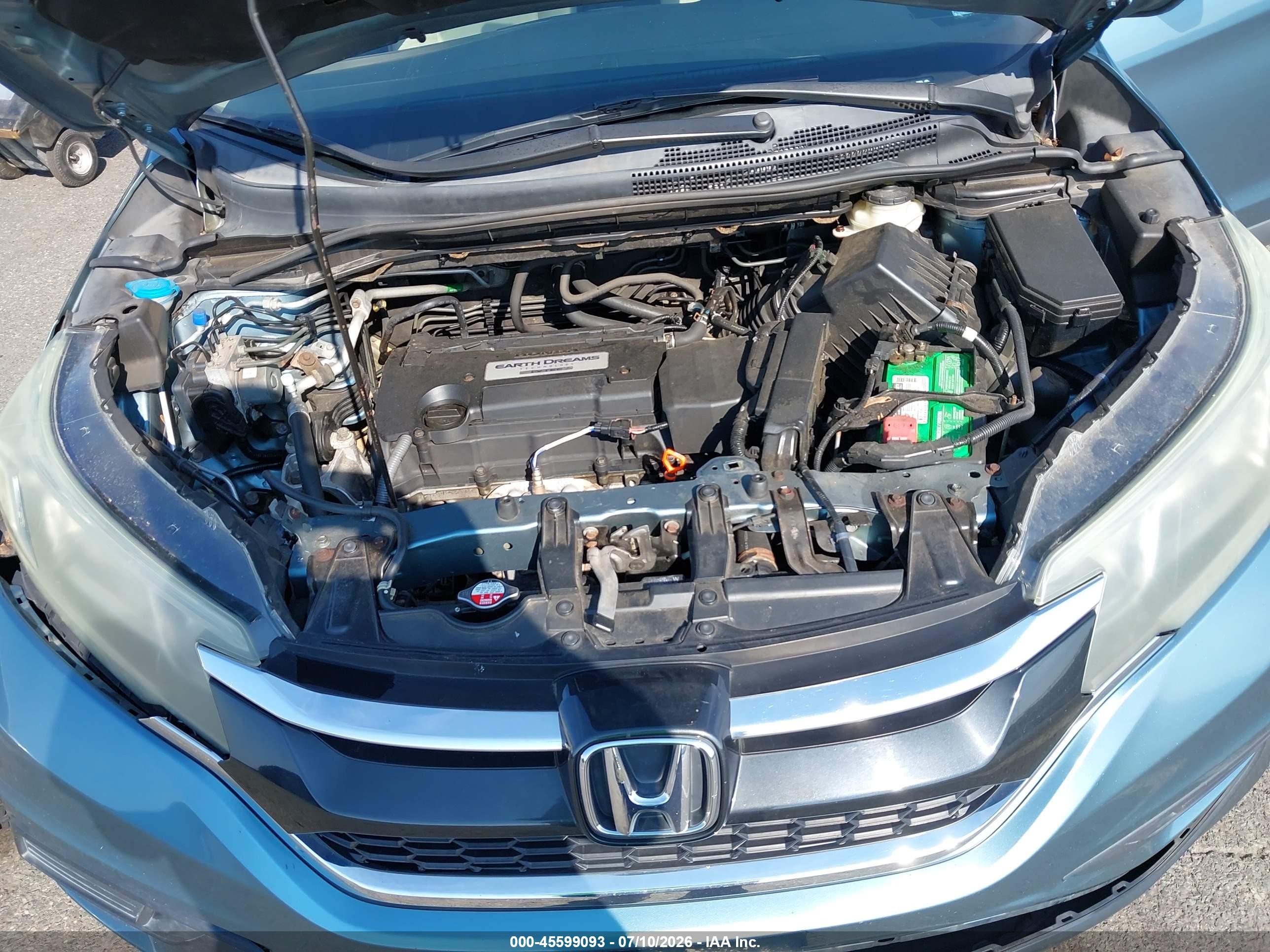 2015 Honda Cr-v Lx Blue vin: 5J6RM4H36FL004606