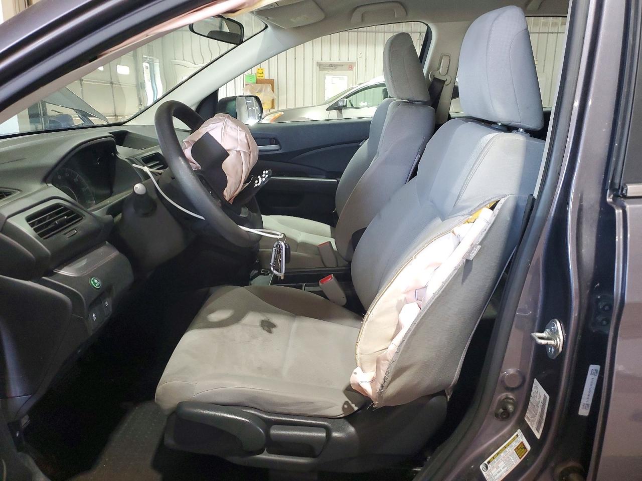 2015 Honda Cr-v Lx Gray vin: 5J6RM4H36FL008168