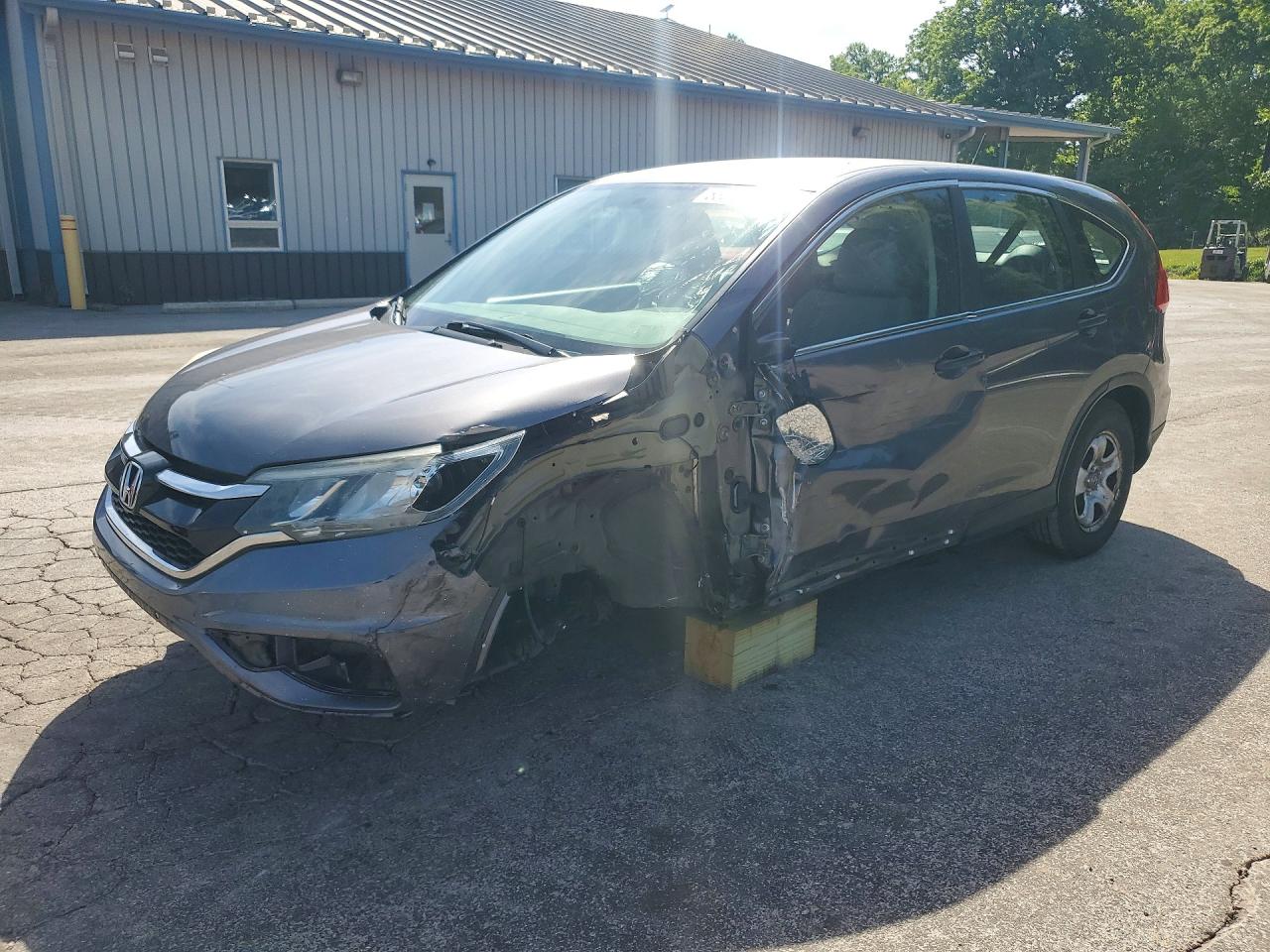 2015 Honda Cr-v Lx Gray vin: 5J6RM4H36FL008168