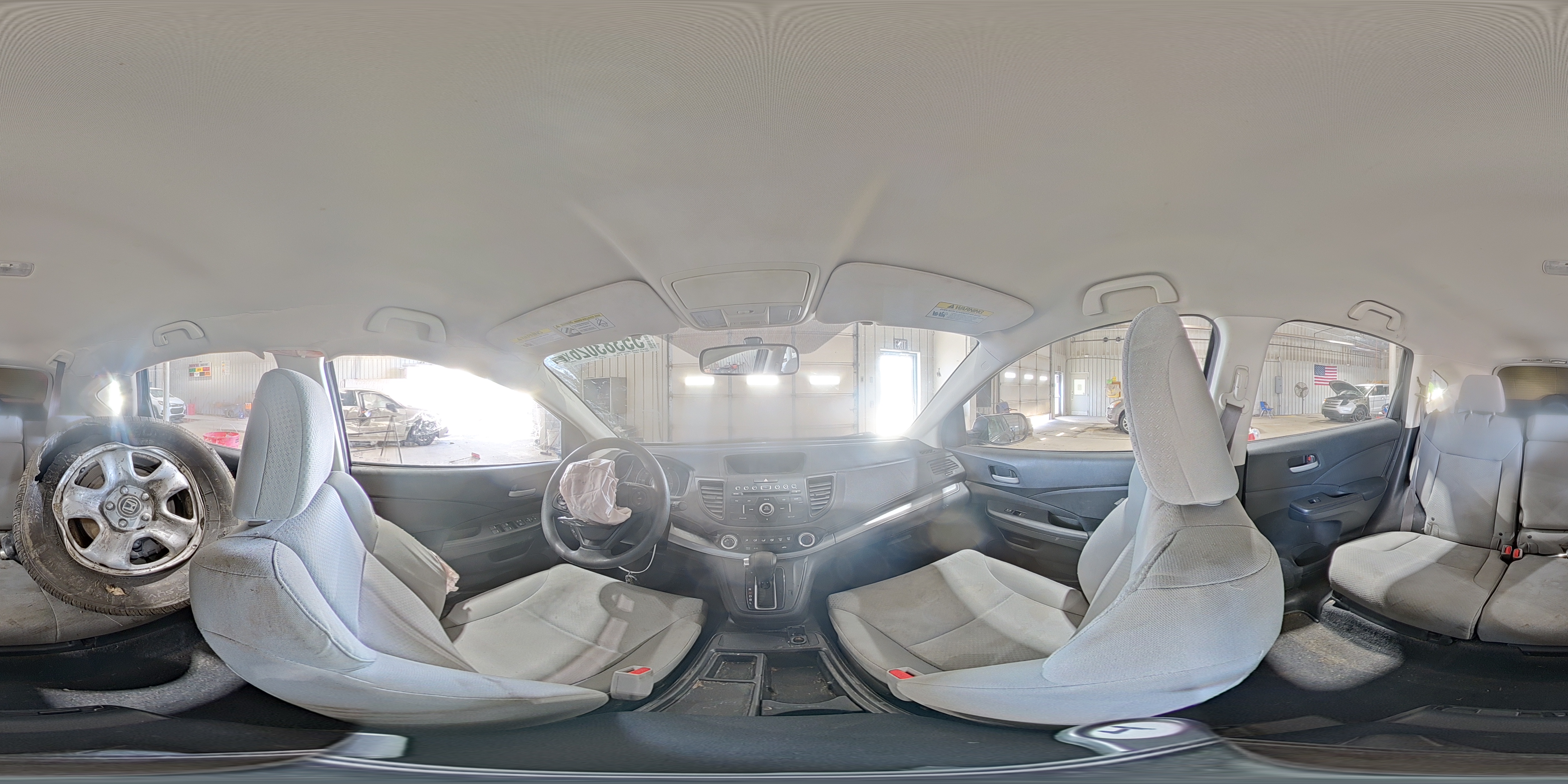2015 Honda Cr-v Lx Gray vin: 5J6RM4H36FL008168
