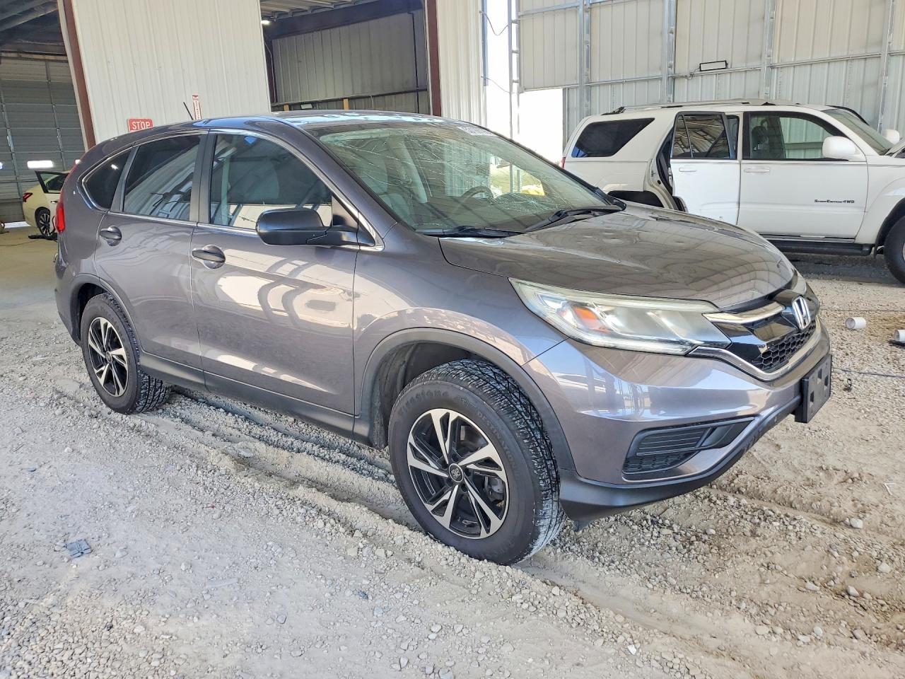 2015 Honda Cr-v Lx Gray vin: 5J6RM4H36FL021390