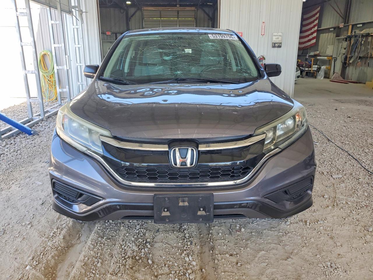 2015 Honda Cr-v Lx Gray vin: 5J6RM4H36FL021390