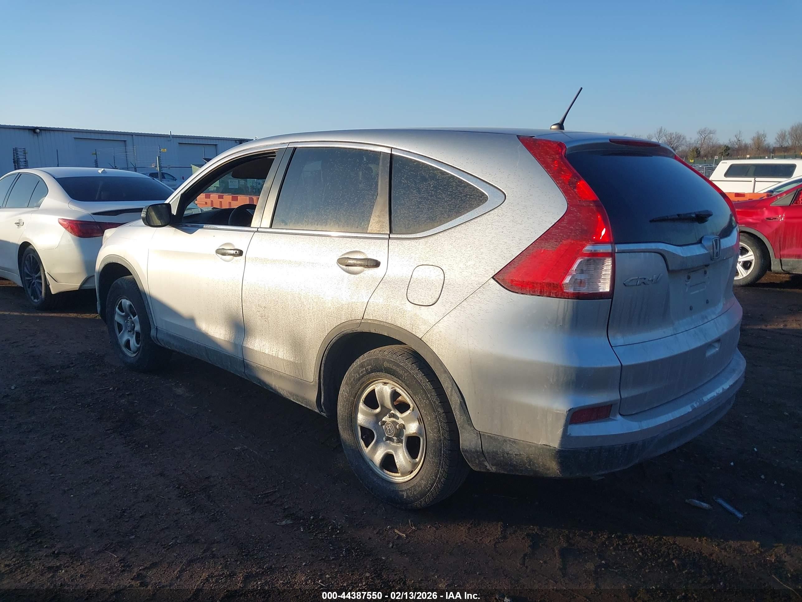 2015 Honda Cr-v Lx Silver vin: 5J6RM4H36FL024676