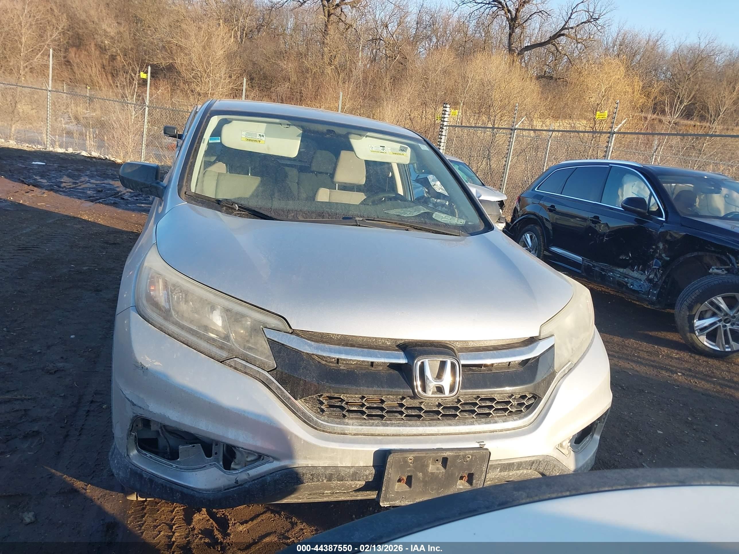 2015 Honda Cr-v Lx Silver vin: 5J6RM4H36FL024676