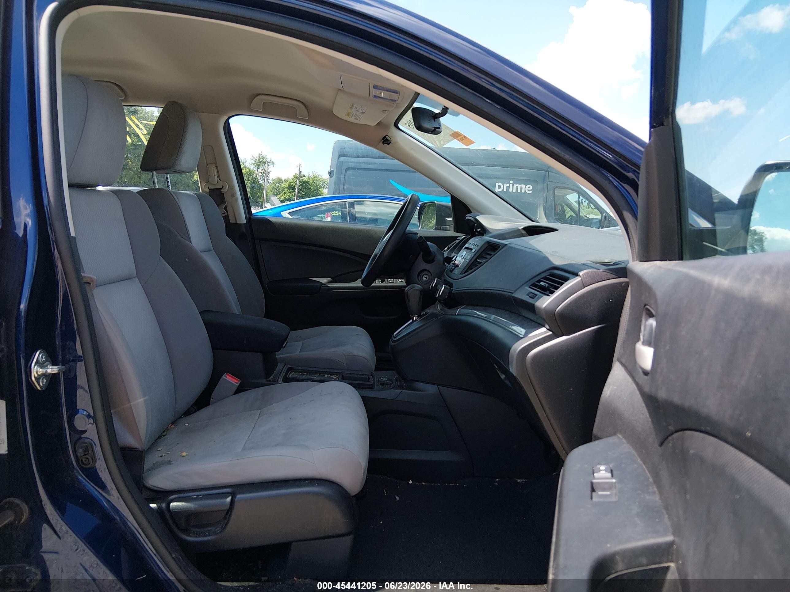 2015 Honda Cr-v Lx Blue vin: 5J6RM4H36FL035354