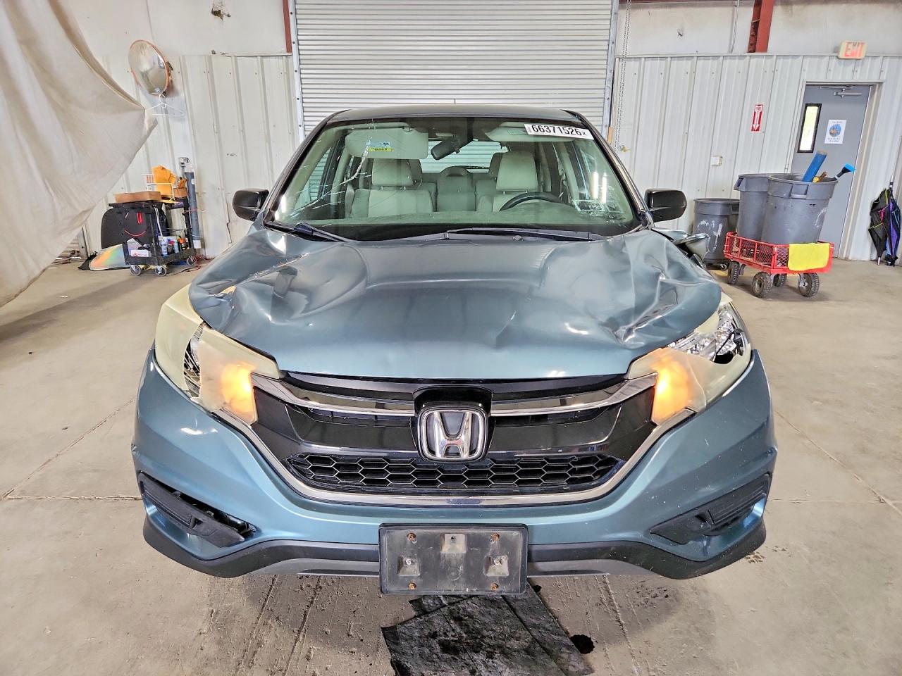 2015 Honda Cr-v Lx Turquoise vin: 5J6RM4H36FL038139