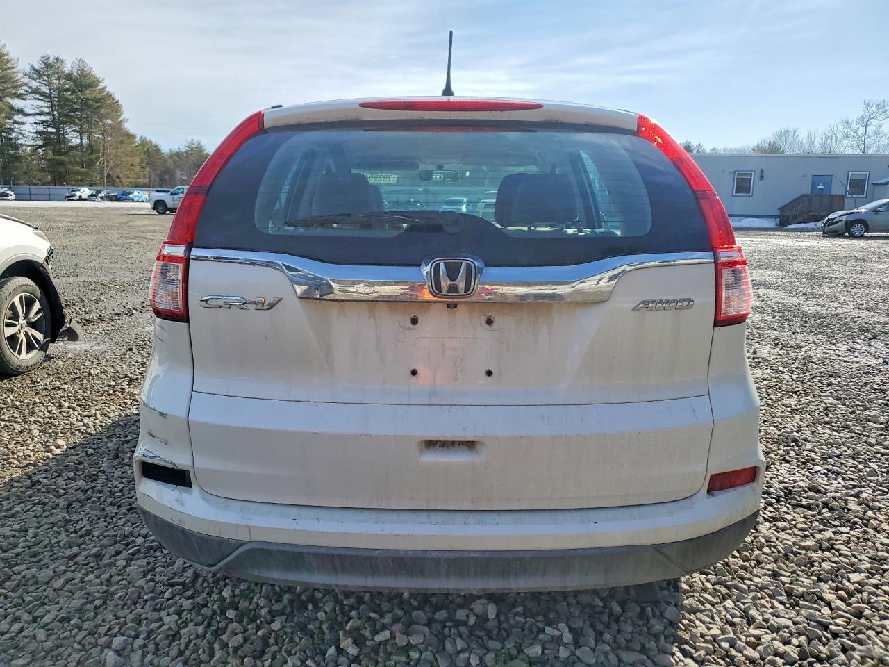 2015 Honda Cr-v Lx Белый vin: 5J6RM4H36FL085333