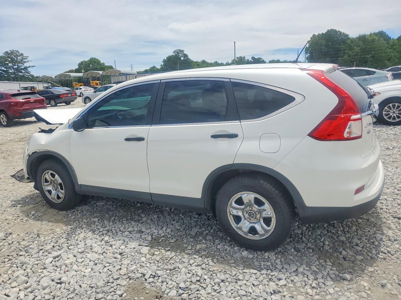 2016 Honda Cr-v Lx White vin: 5J6RM4H36GL105887