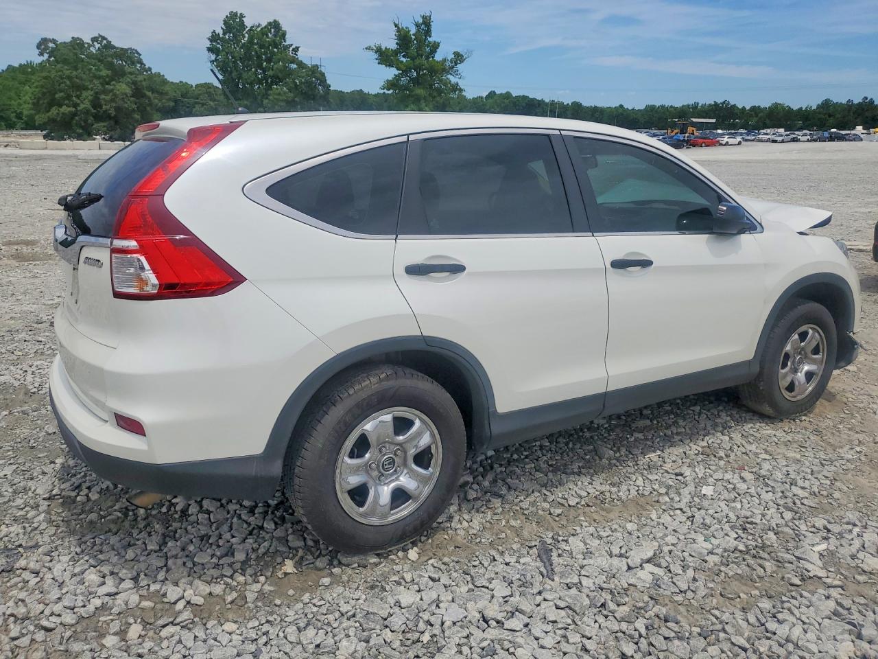 2016 Honda Cr-v Lx White vin: 5J6RM4H36GL105887