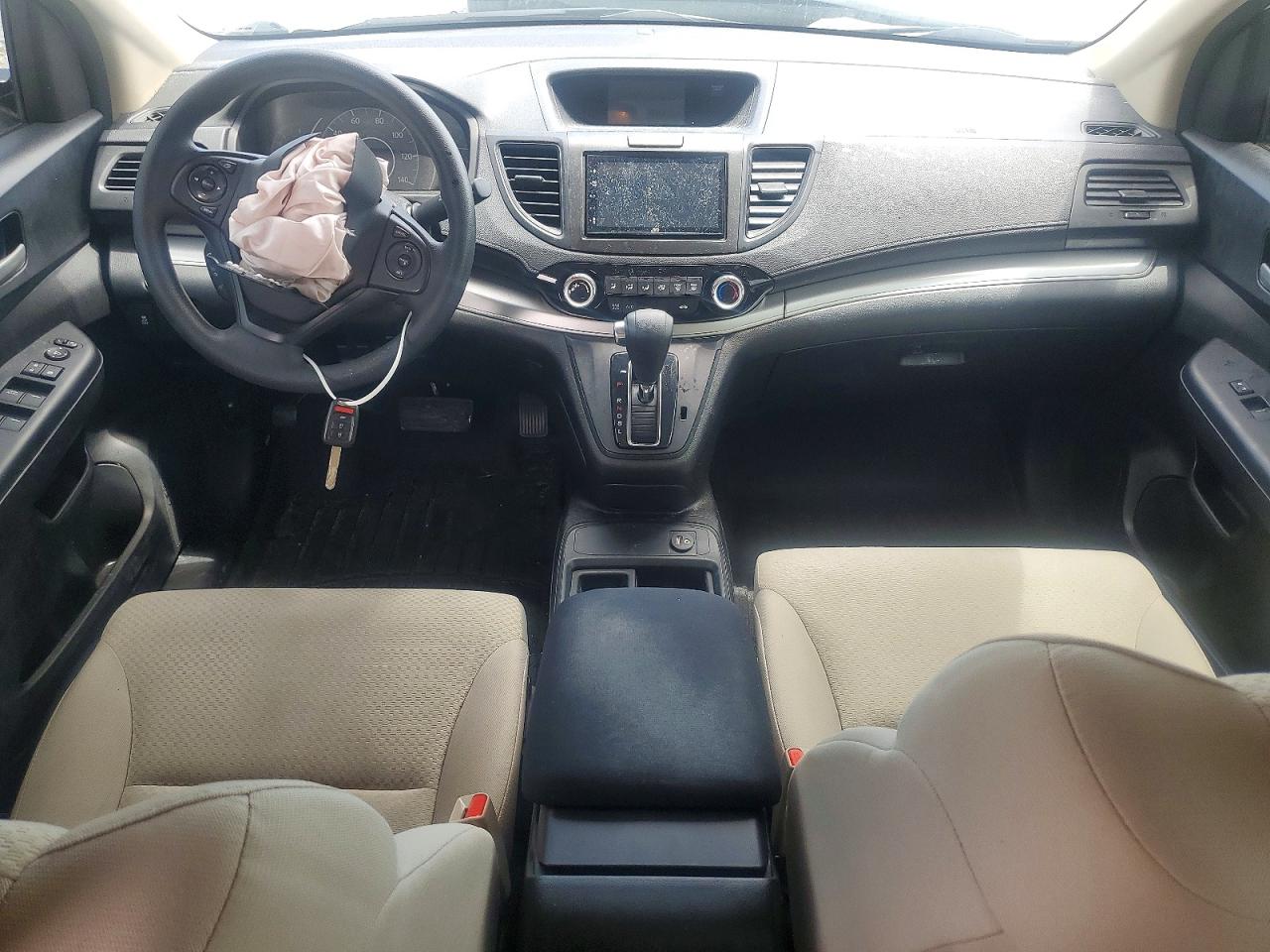 2016 Honda Cr-v Lx White vin: 5J6RM4H36GL105887