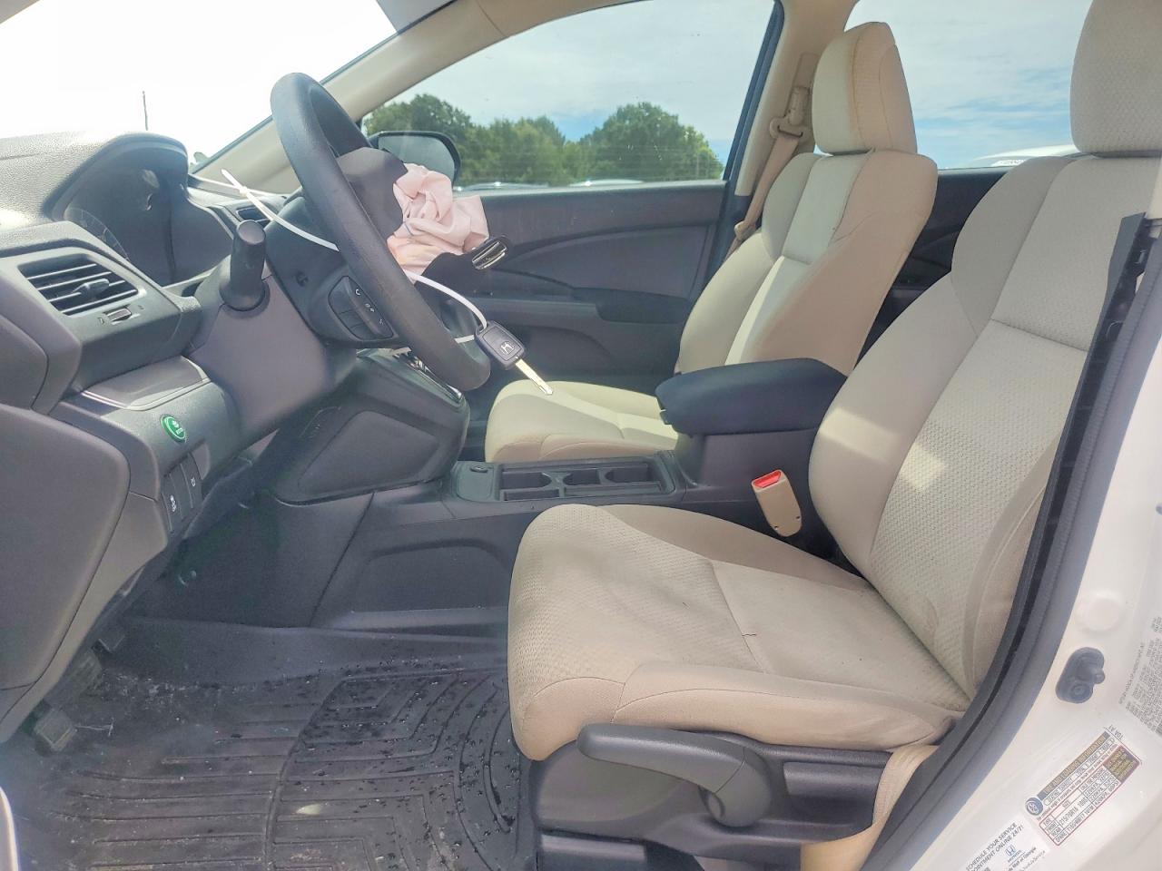 2016 Honda Cr-v Lx White vin: 5J6RM4H36GL105887