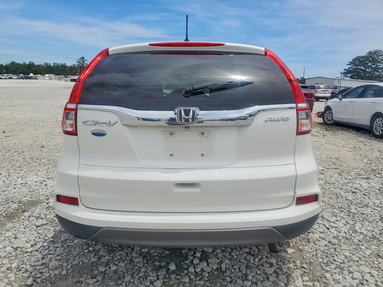 2016 Honda Cr-v Lx White vin: 5J6RM4H36GL105887