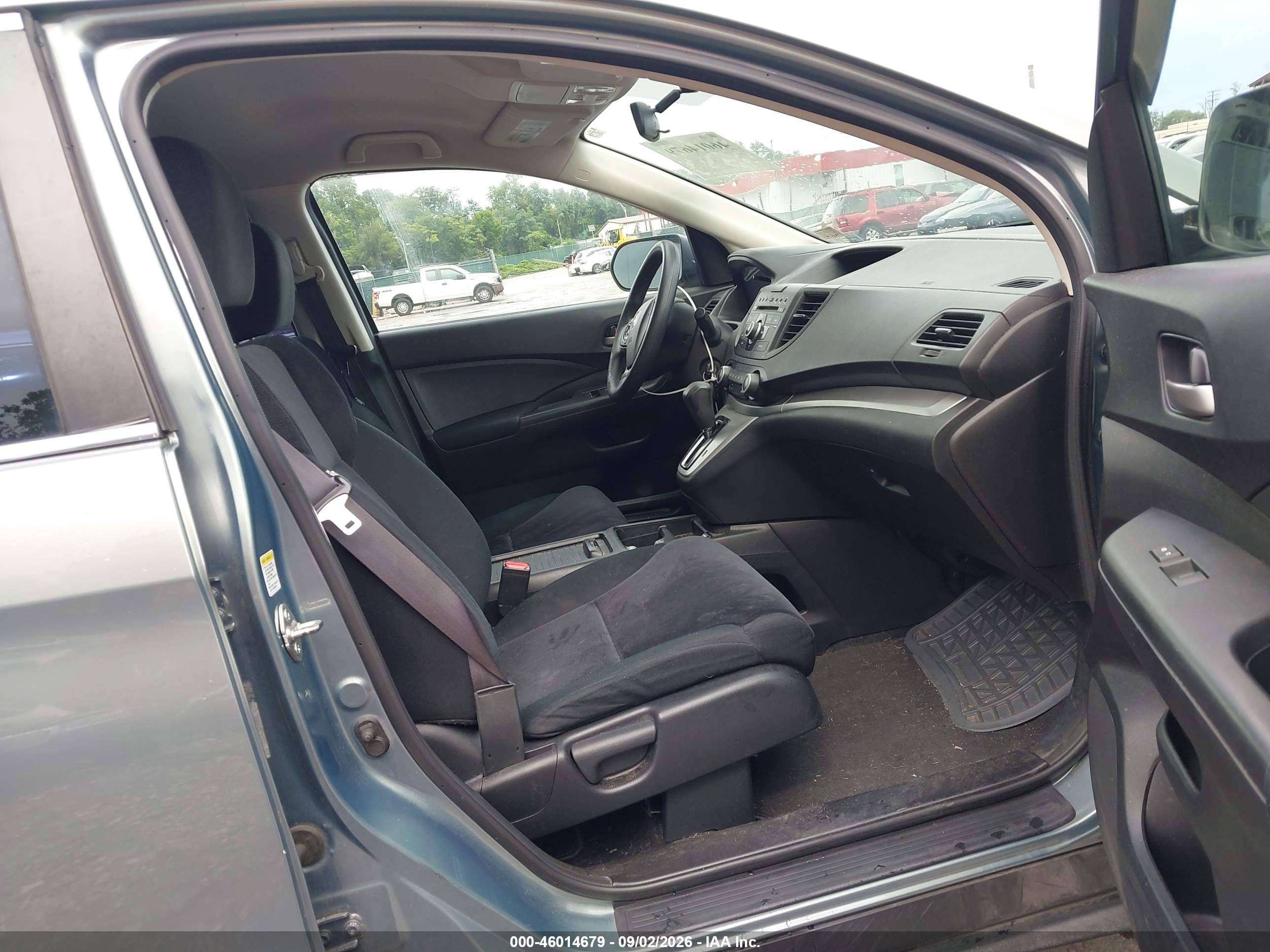 2012 Honda Cr-v Lx Green vin: 5J6RM4H37CL026884