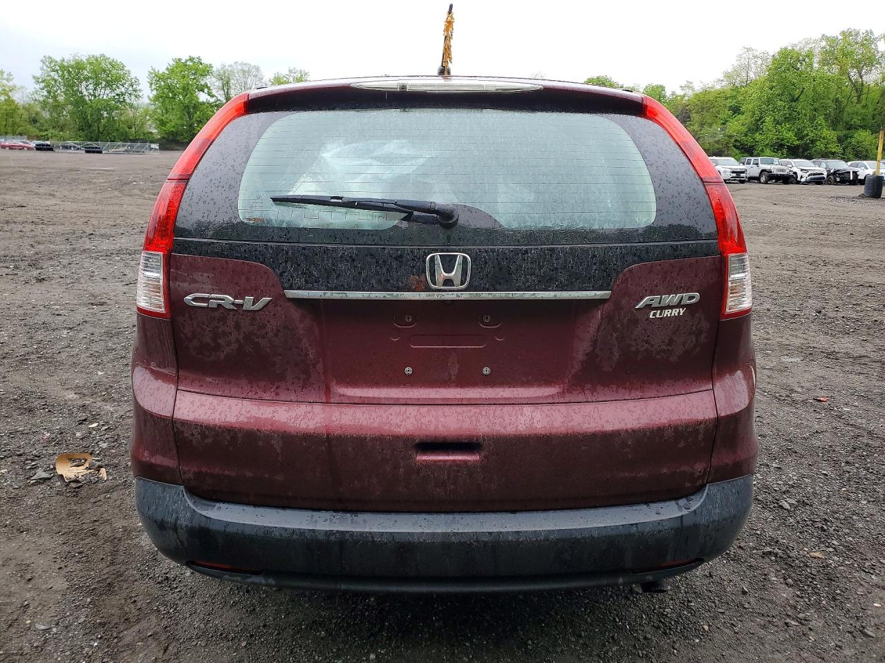 2012 Honda Cr-v Lx Burgundy vin: 5J6RM4H37CL031728