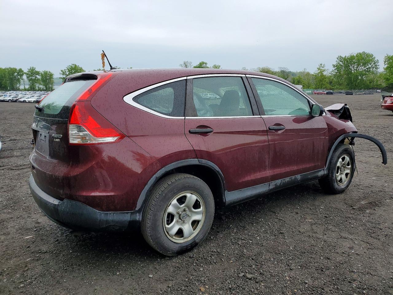 2012 Honda Cr-v Lx Burgundy vin: 5J6RM4H37CL031728