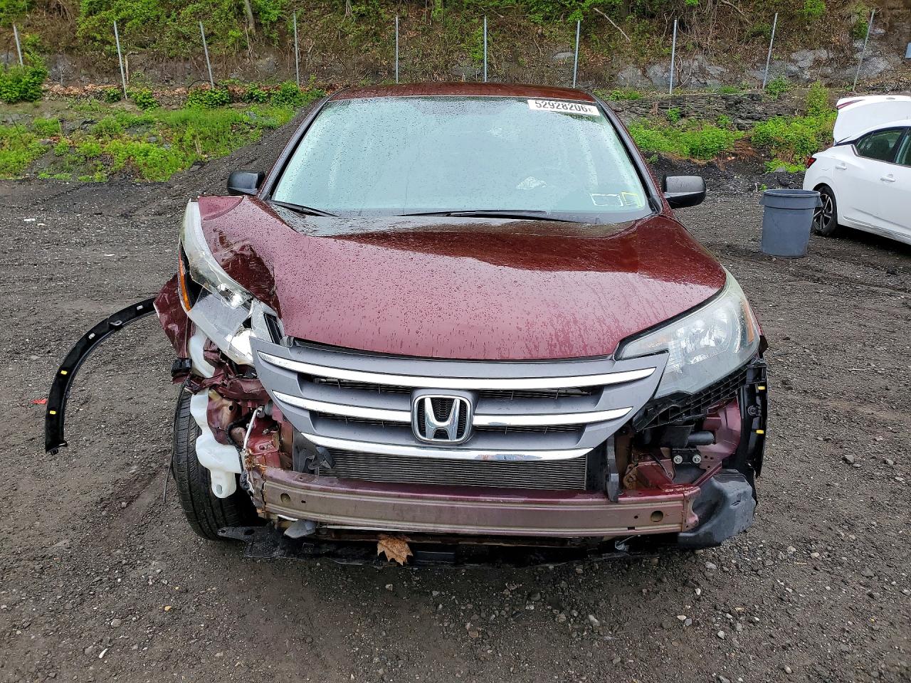 2012 Honda Cr-v Lx Burgundy vin: 5J6RM4H37CL031728