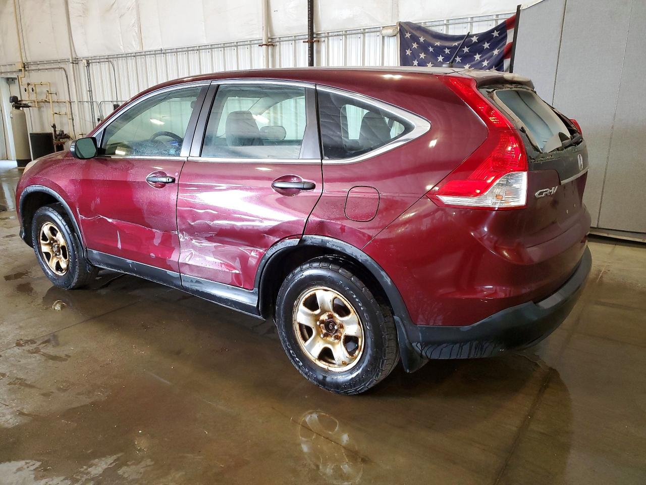 2012 Honda Cr-v Lx Maroon vin: 5J6RM4H37CL033141