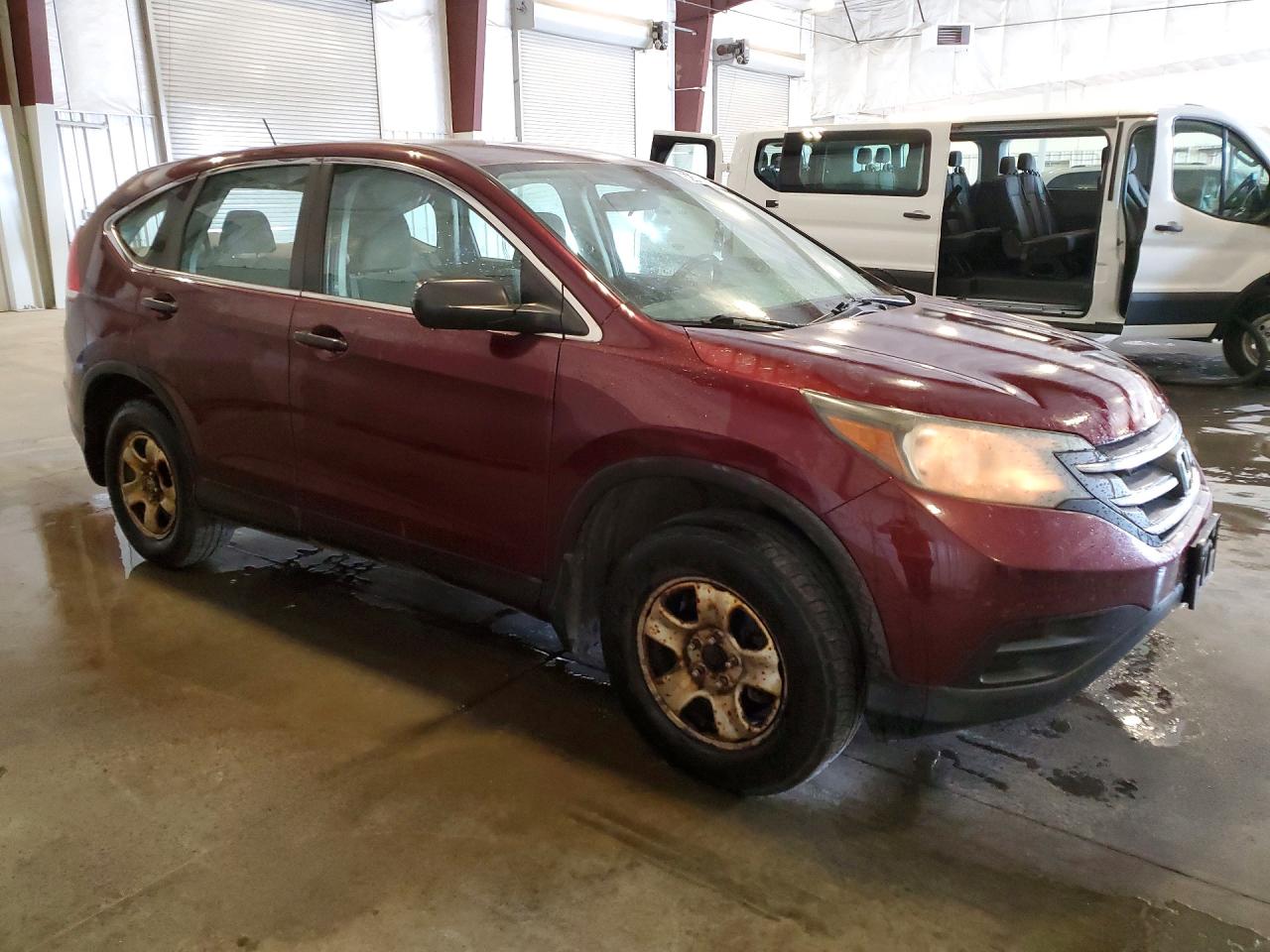 2012 Honda Cr-v Lx Maroon vin: 5J6RM4H37CL033141