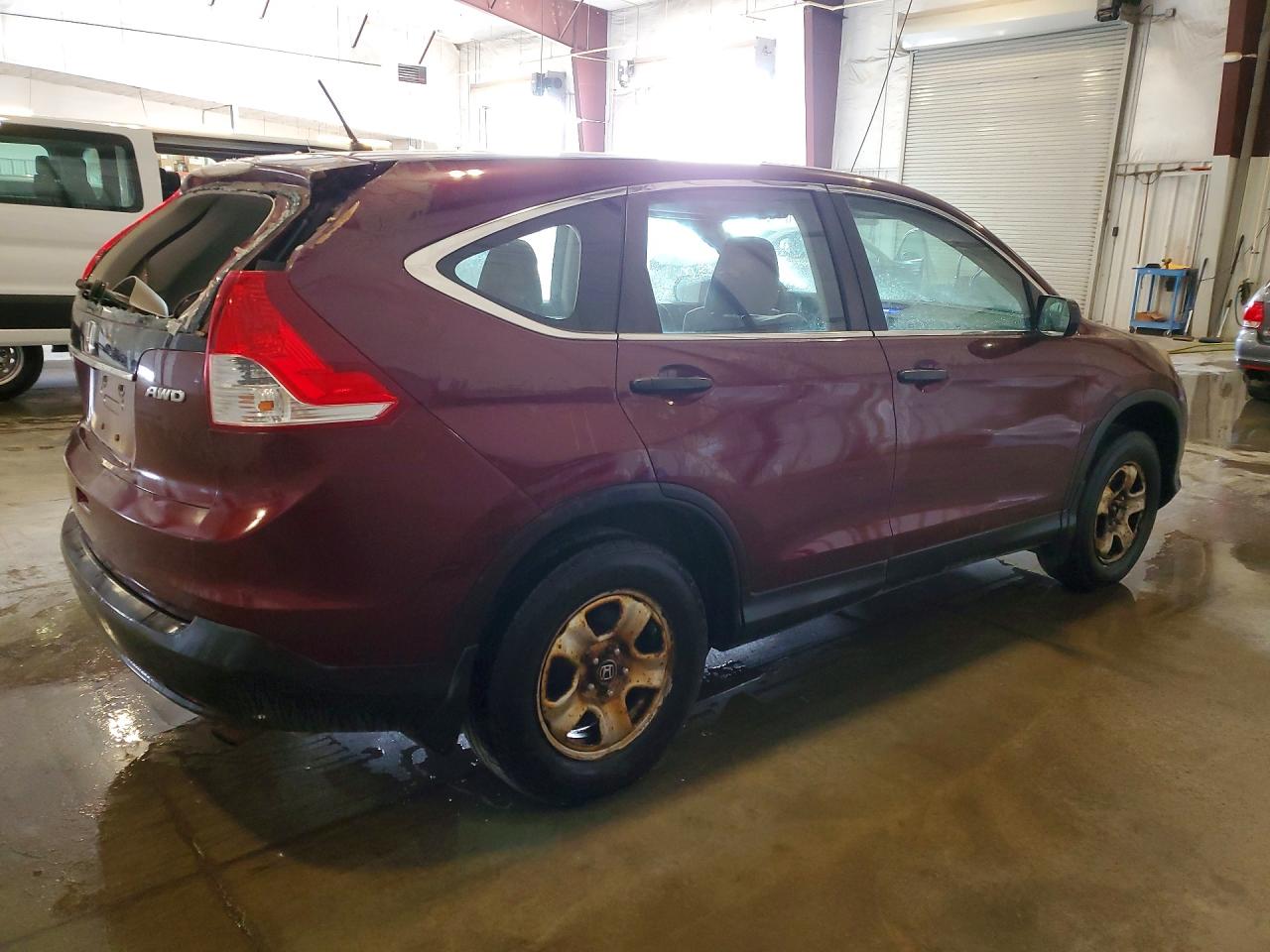 2012 Honda Cr-v Lx Maroon vin: 5J6RM4H37CL033141
