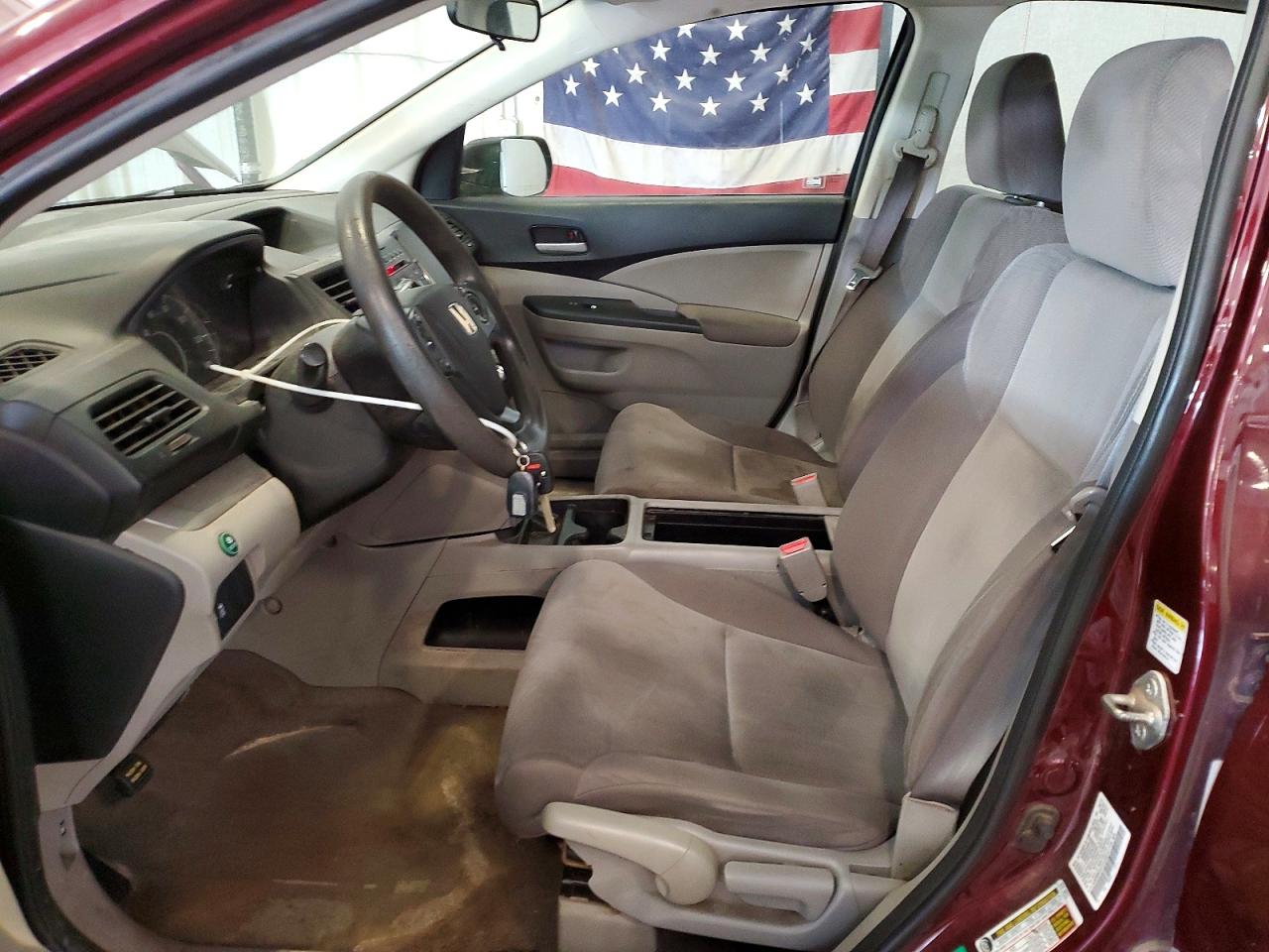 2012 Honda Cr-v Lx Maroon vin: 5J6RM4H37CL033141