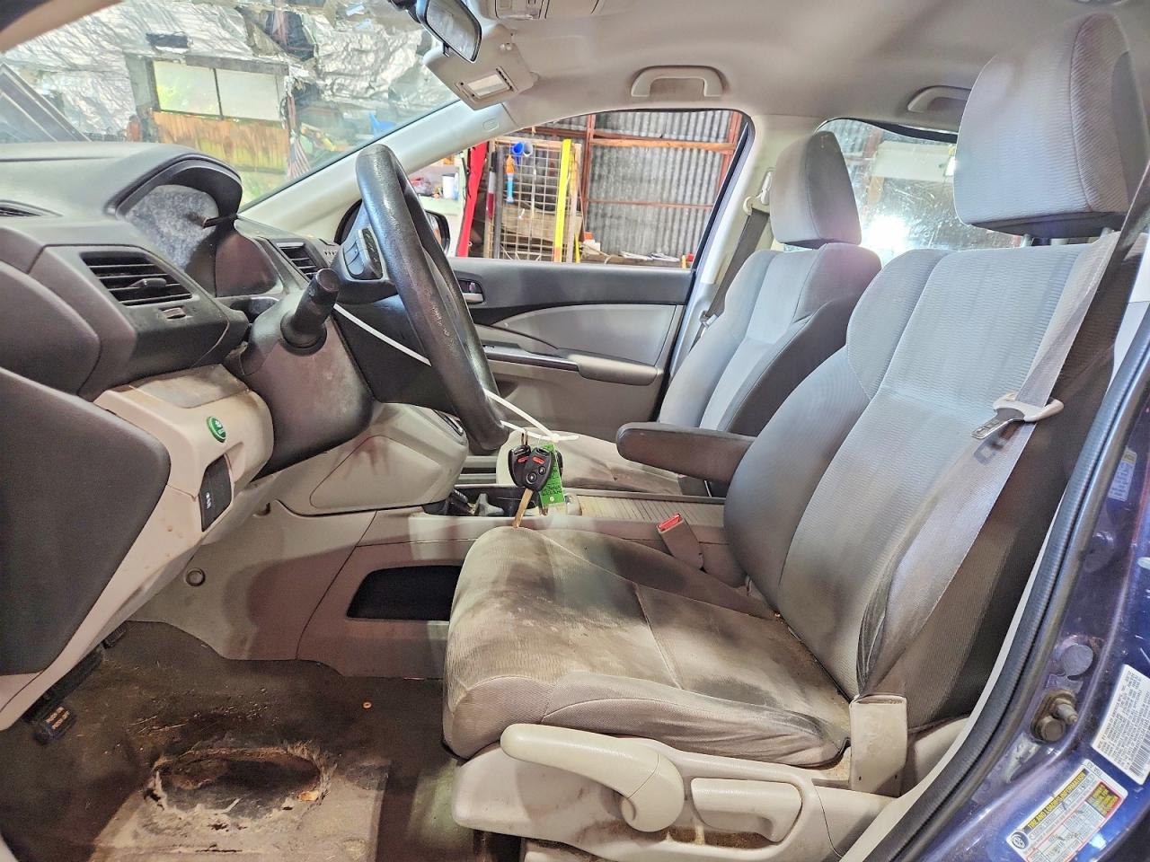 2012 Honda Cr-v Lx Blue vin: 5J6RM4H37CL041045