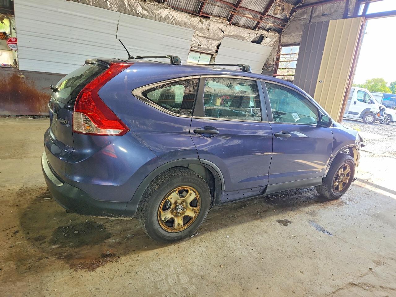 2012 Honda Cr-v Lx Blue vin: 5J6RM4H37CL041045