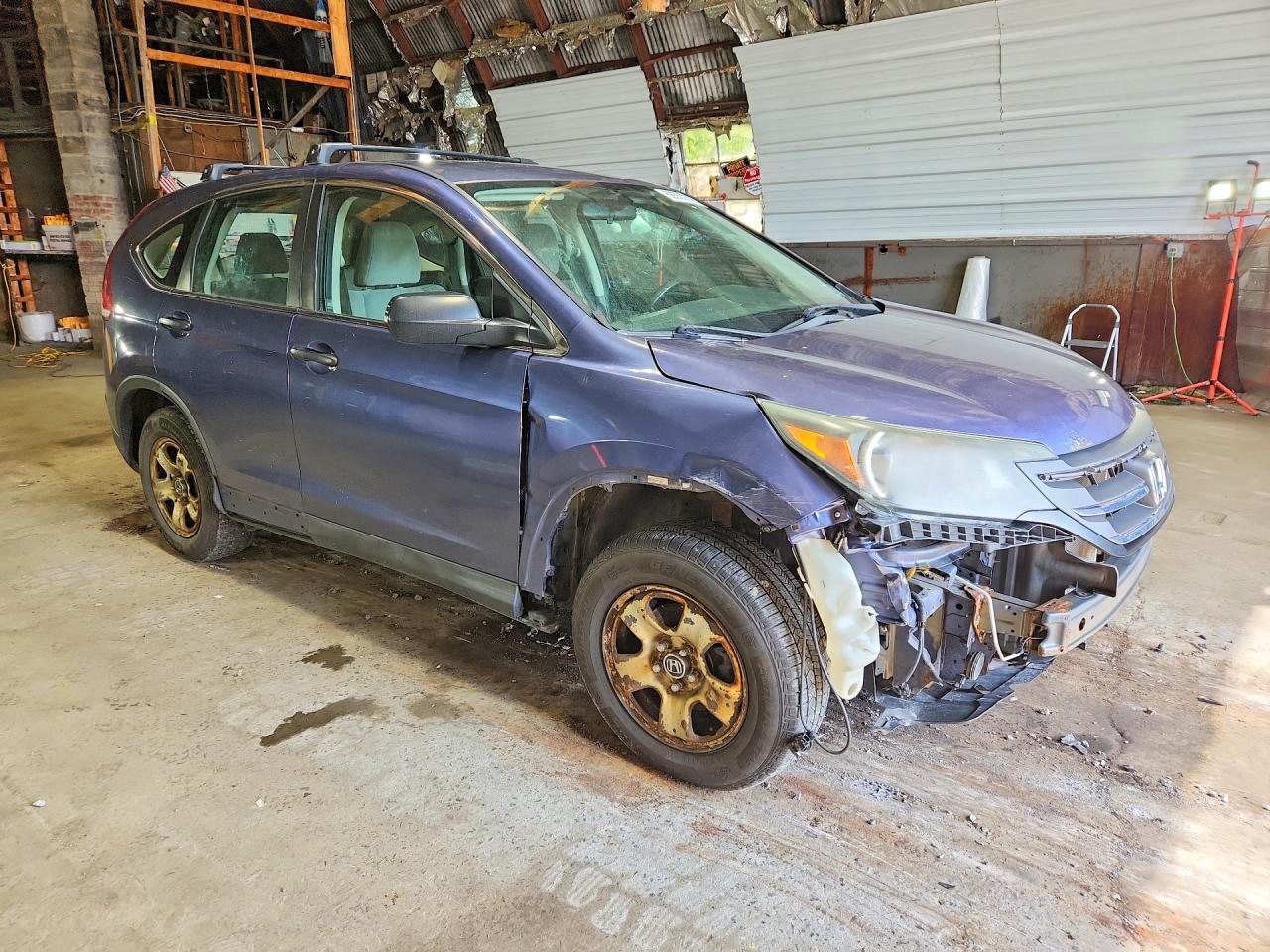 2012 Honda Cr-v Lx Blue vin: 5J6RM4H37CL041045