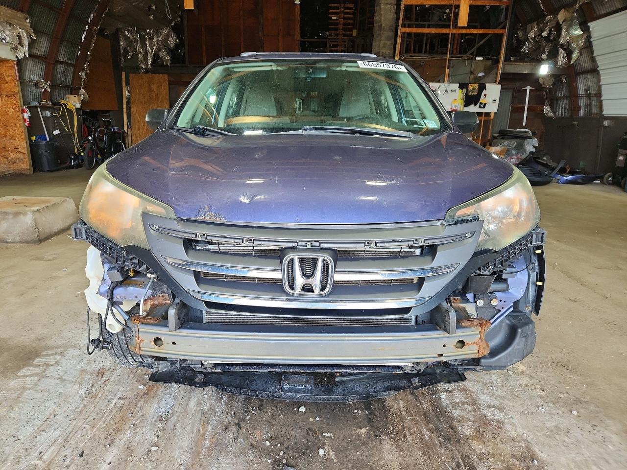 2012 Honda Cr-v Lx Blue vin: 5J6RM4H37CL041045