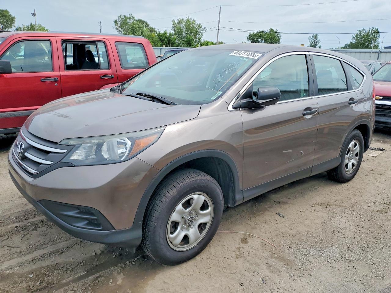 2012 Honda Cr-v Lx Tan vin: 5J6RM4H37CL079942