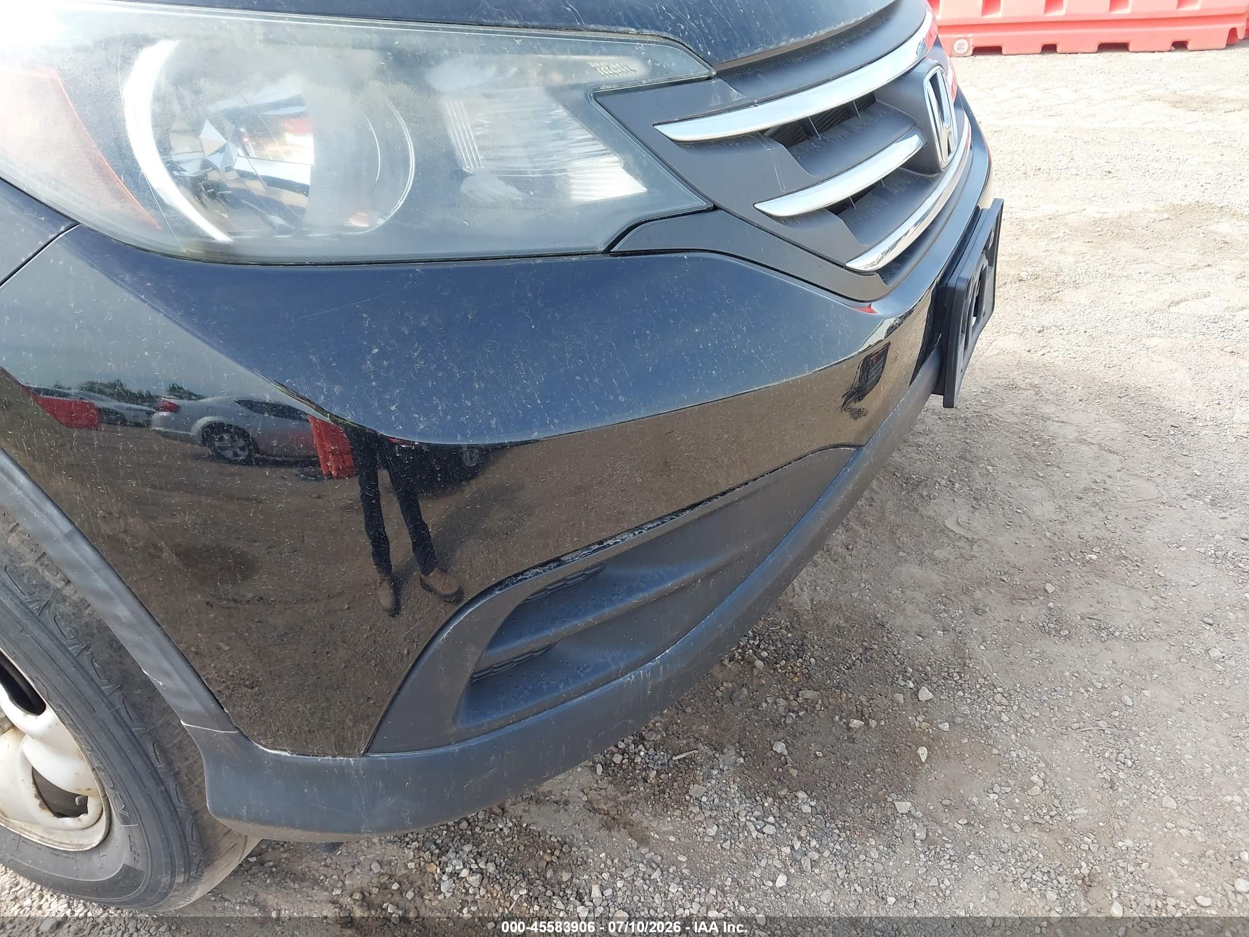 2012 Honda Cr-v Lx Black vin: 5J6RM4H37CL081691