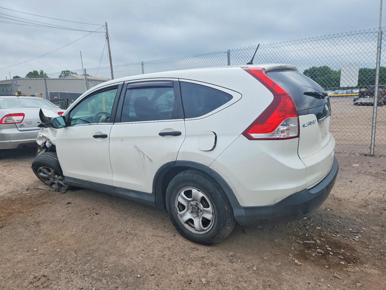 2013 Honda Cr-v Lx White vin: 5J6RM4H37DL028300